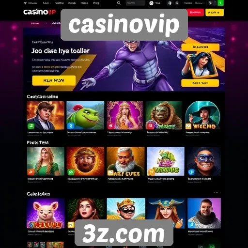 Evolução da interface do usuário do casinovip